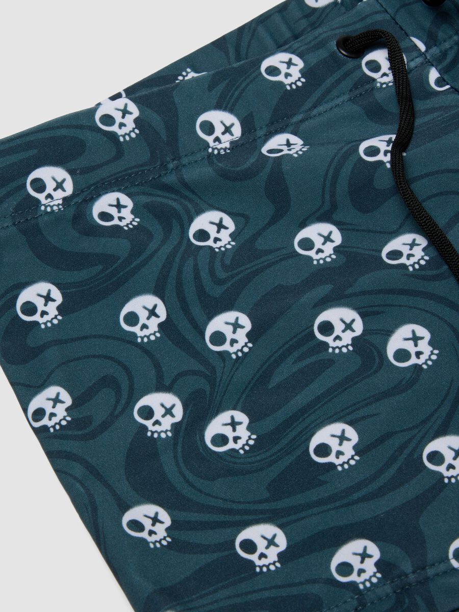 Blue stretch boxer swim shorts_3