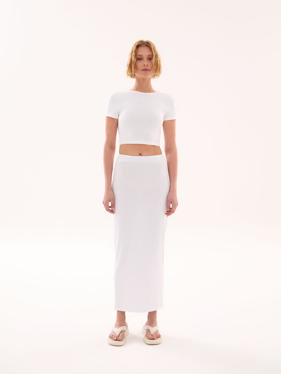 Backless Crop T-shirt White_5