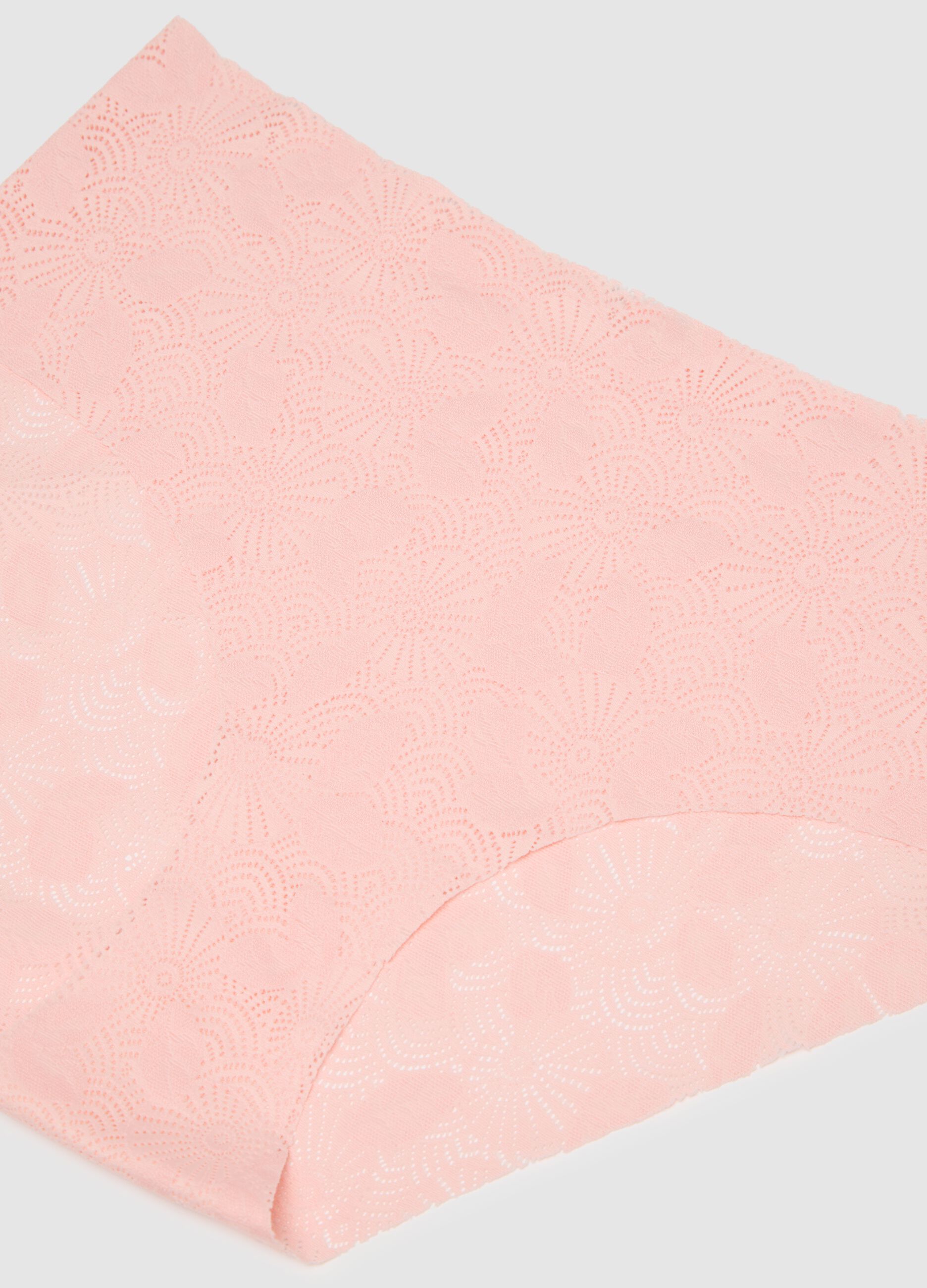 Women's pink stretch blend briefs
