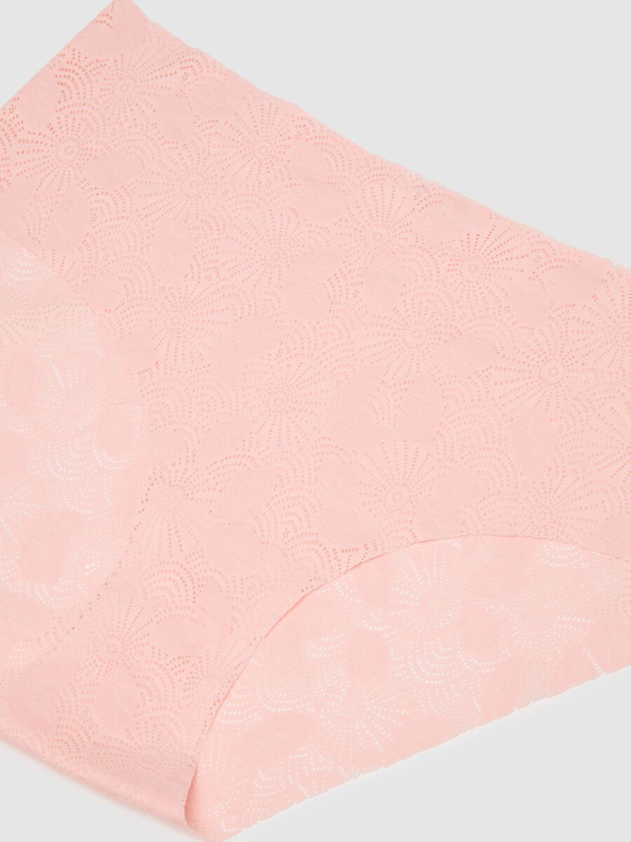 Women's pink stretch blend briefs_5