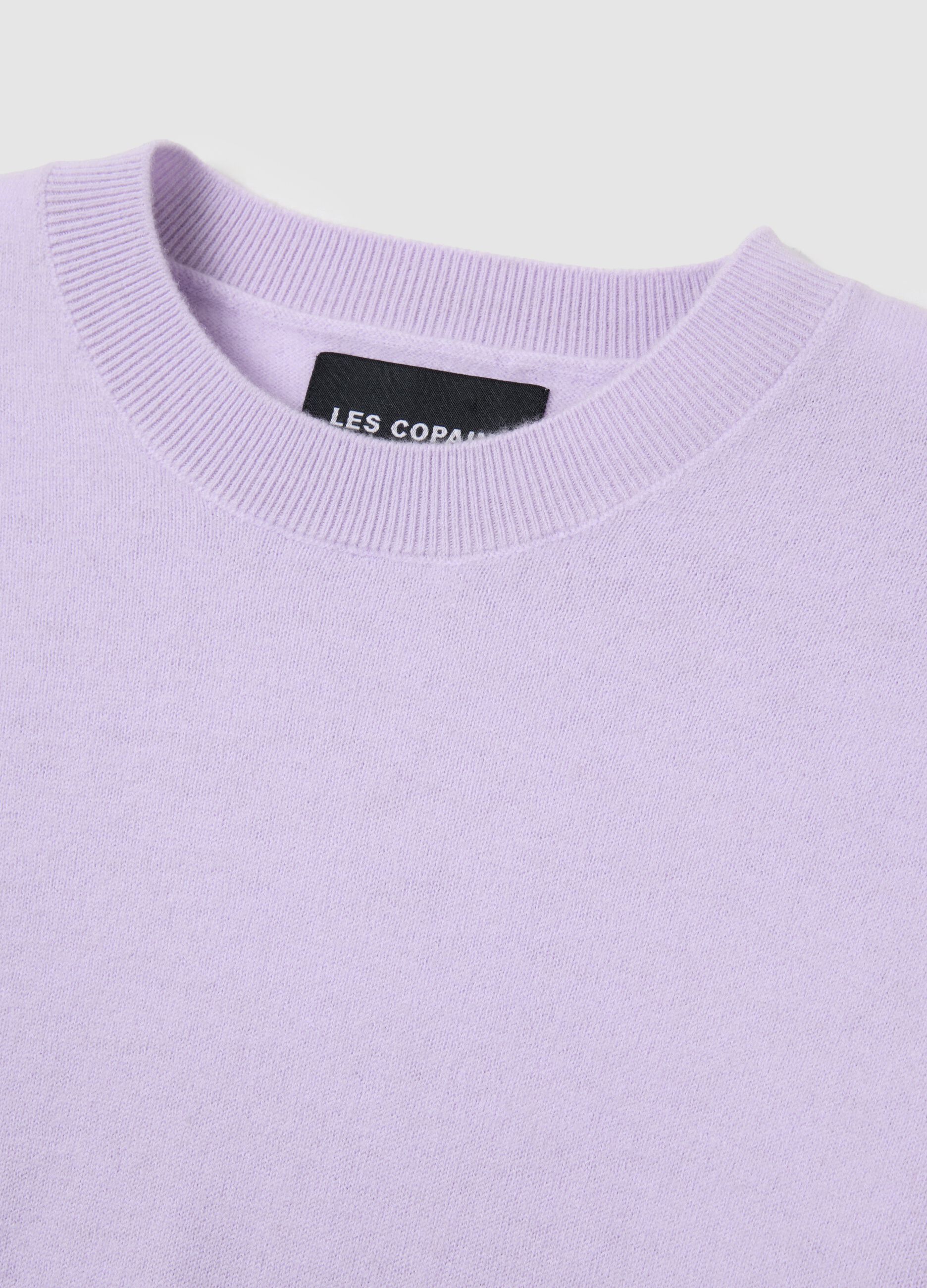 Pure Wool Purple Sweater Regular Fit