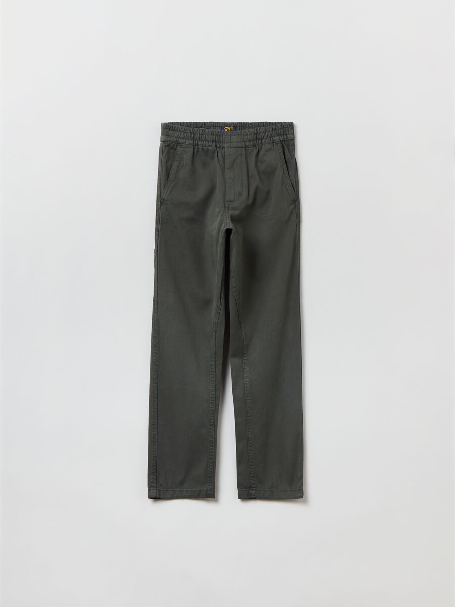 Pantaloni carpenter in cotone_0