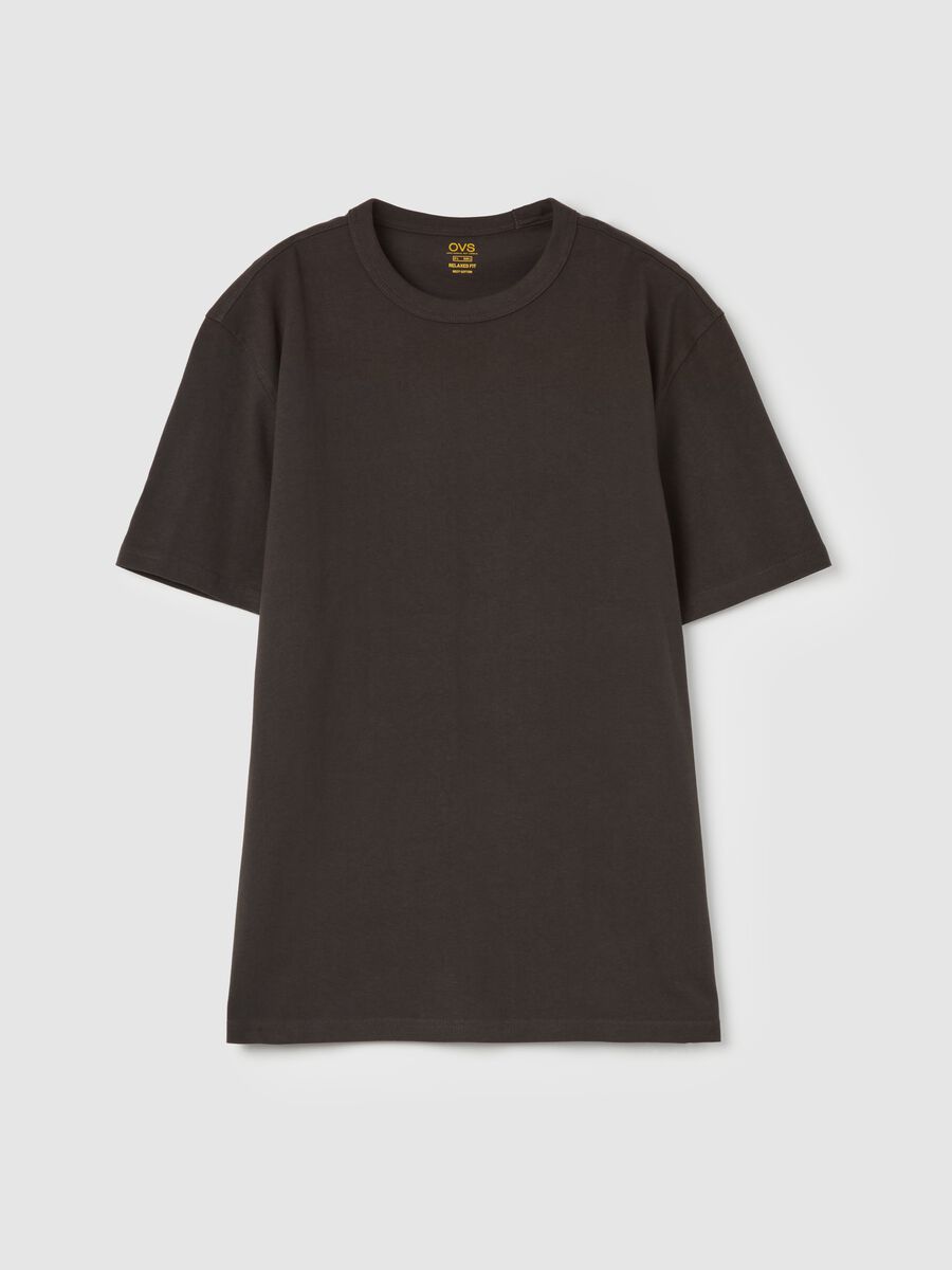 Cotton T-shirt with round neck_4