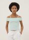 Girls&rsquo; multicolour striped stretch cotton camisole top_0