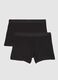 Two-pack regular fit black boxers_0
