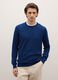Blue Merino Wool Long Sleeve Jumper_2