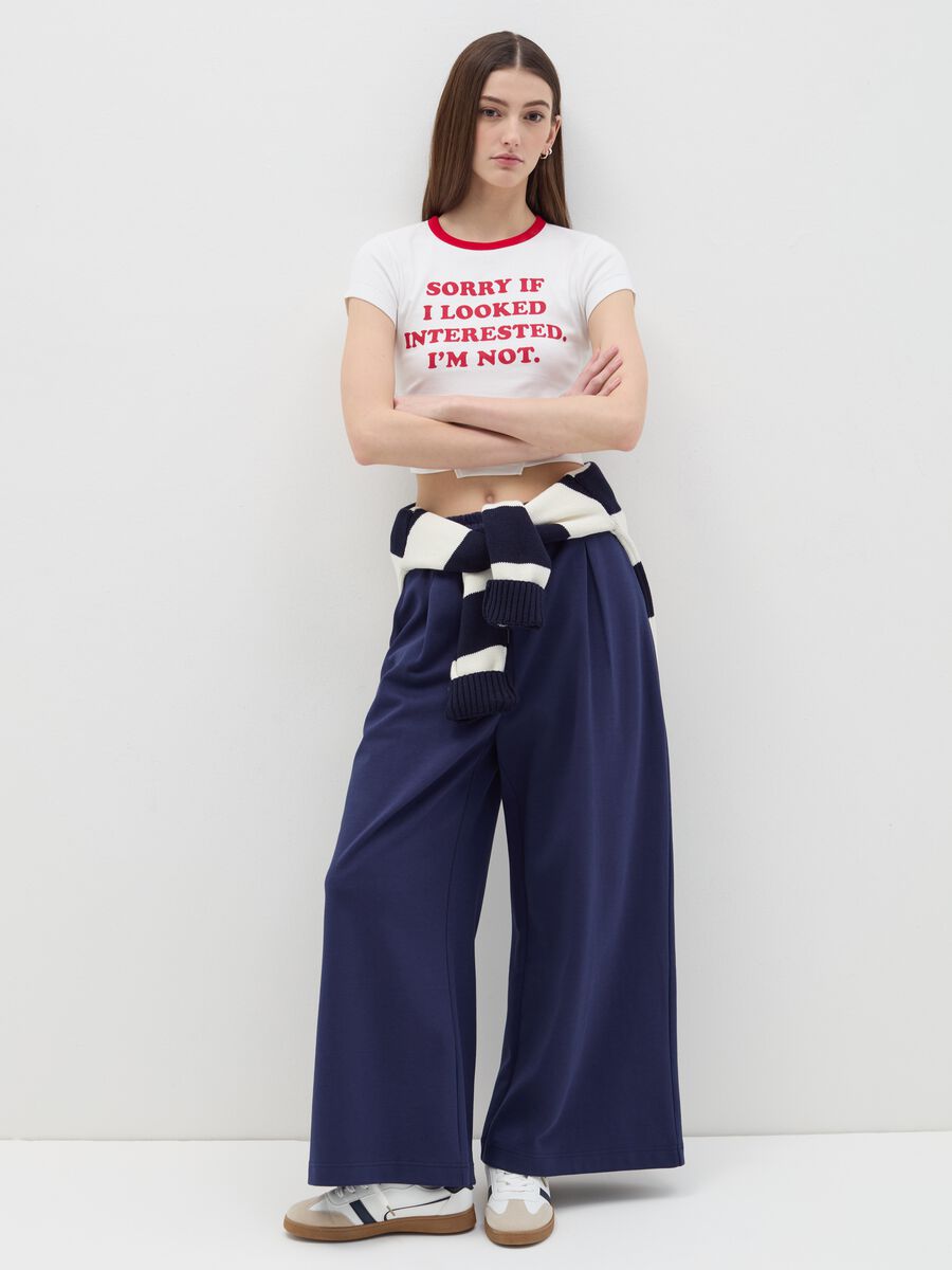 T-shirt with printed lettering_1