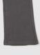 Girl's grey flare treggings in stretch cotton_3