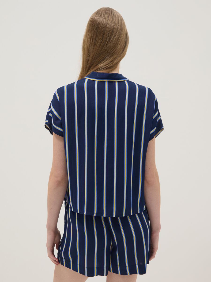 Pure viscose multicolour striped shirt, regular fit_2