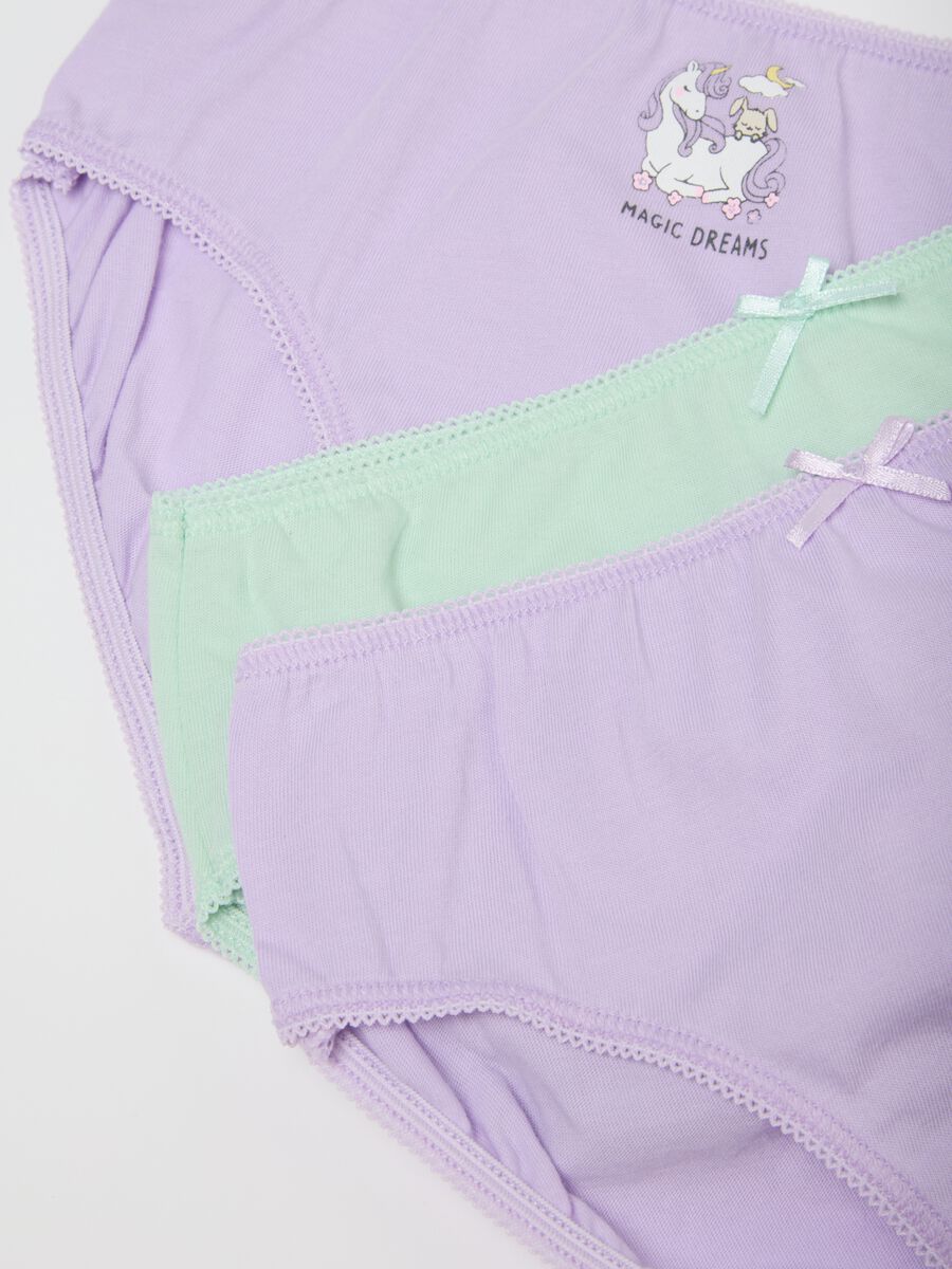 Girls' pure cotton multicolour regular fit multipack panties set_2