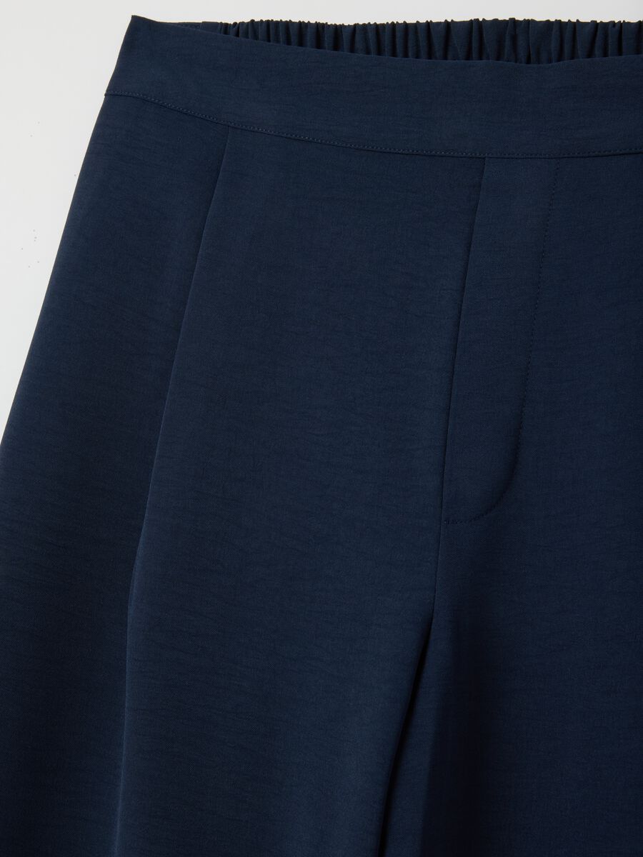 Women's blue trousers with regular fit_5