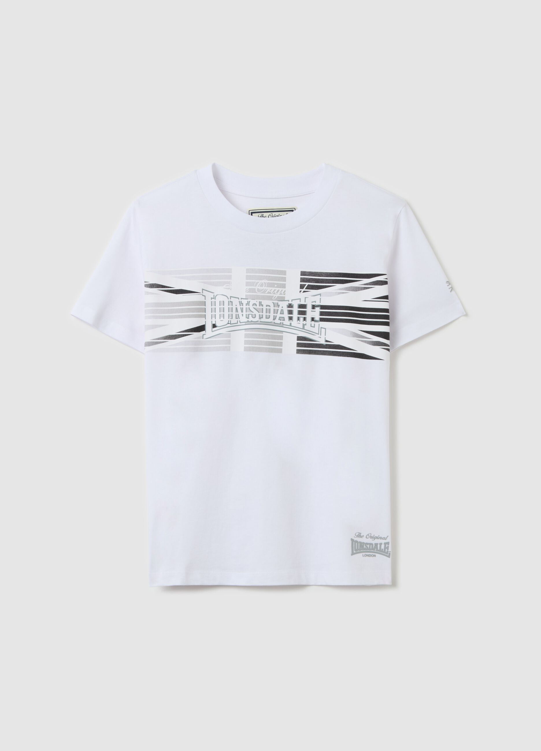 Cotton T-shirt with logo print