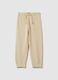 Fleece joggers with drawstring_0