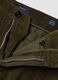 Pantaloni chino verdi in puro cotone a costine_1