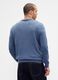 Blue wool and polyamide blend pullover_1