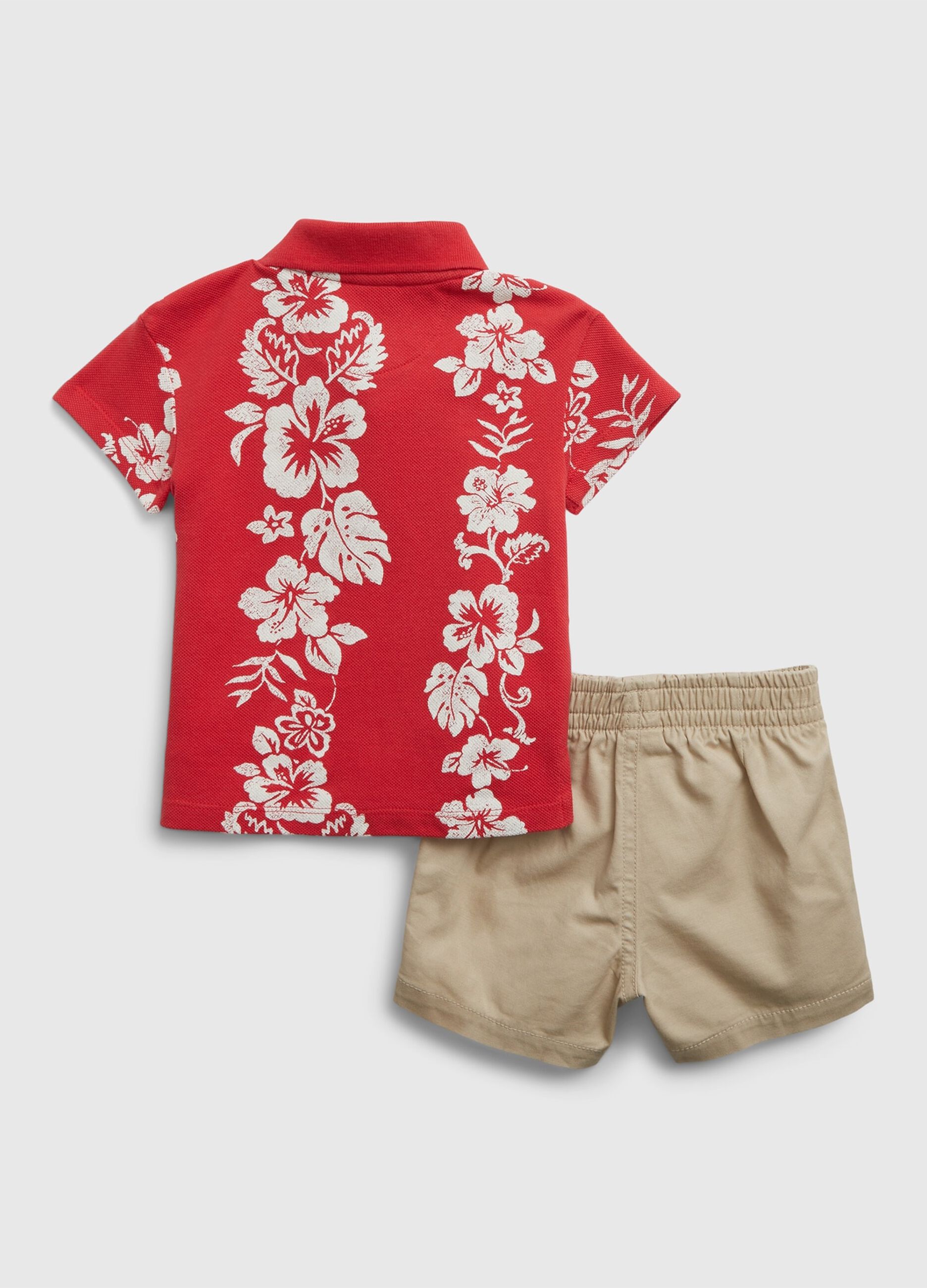 Set polo e bermuda in cotone_1