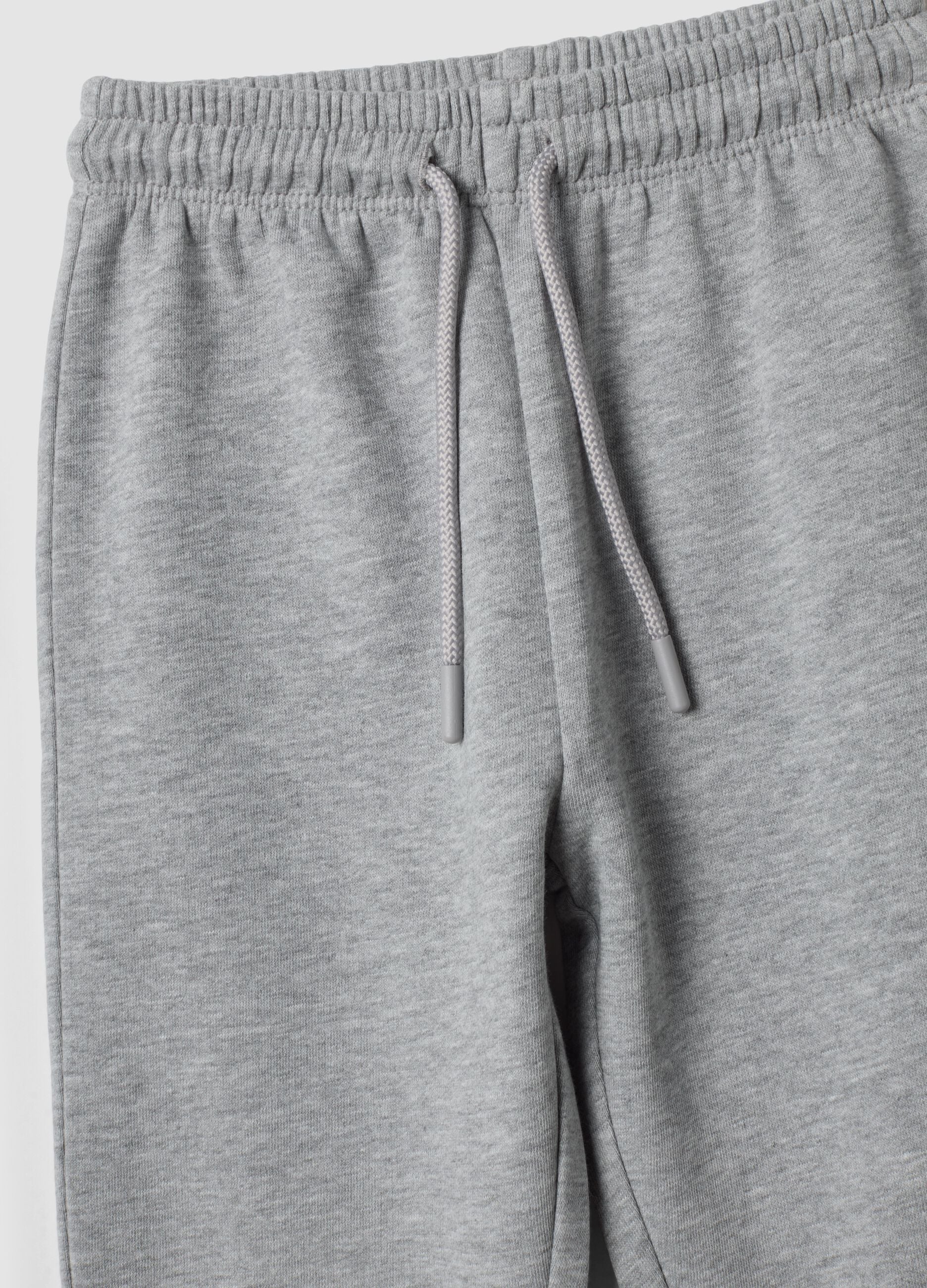 Pantaloni jogger grigi in puro cotone organico