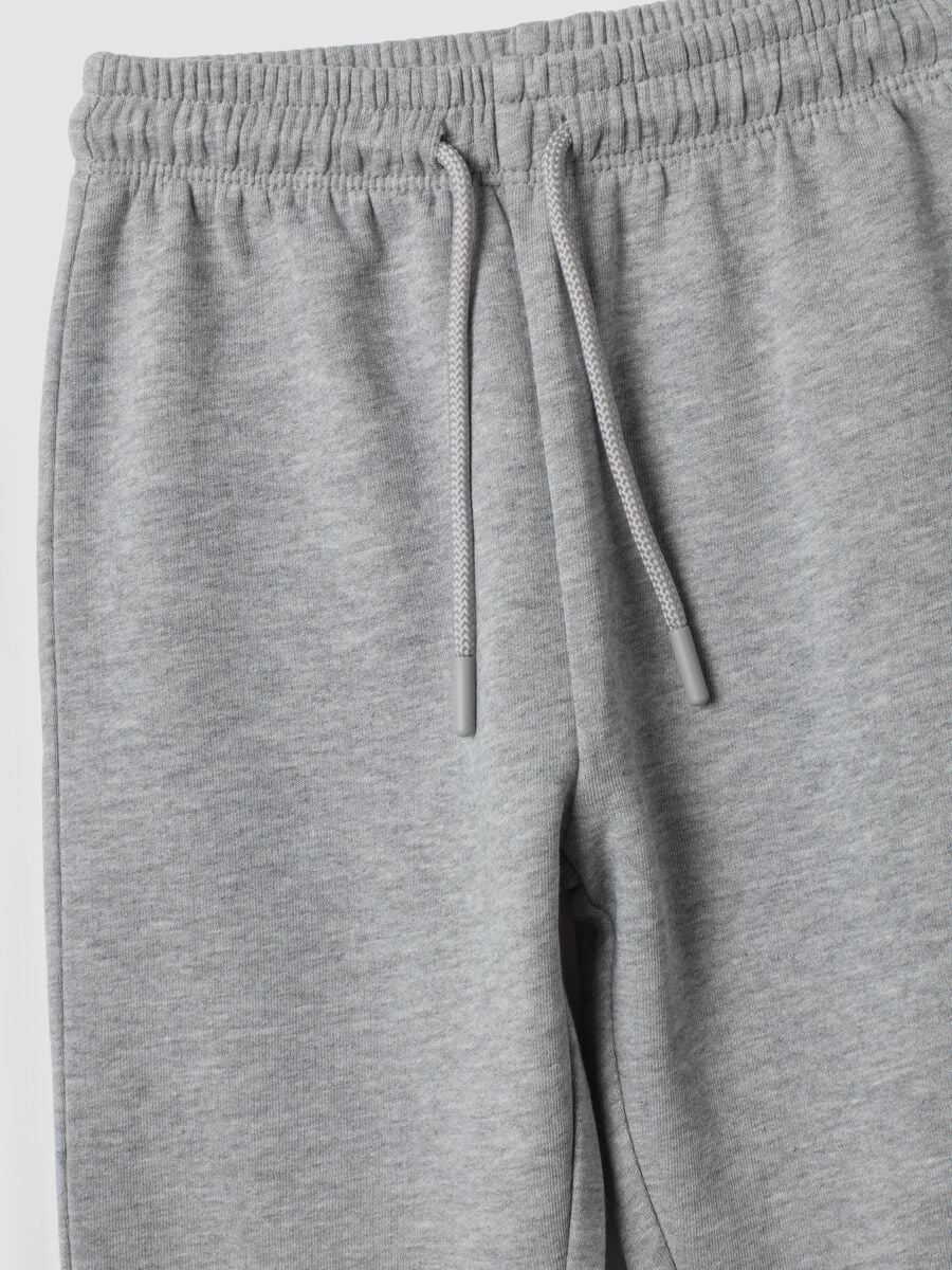 Grey joggers in pure organic cotton_2