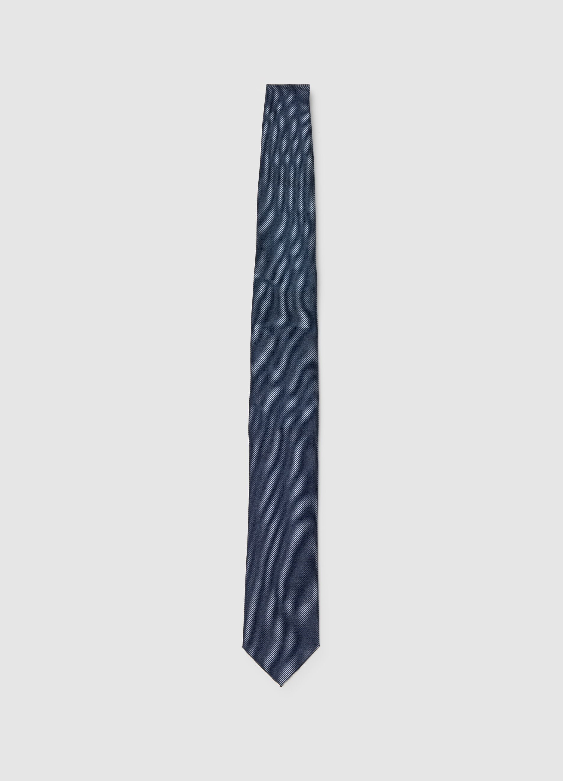 Blue Tie in Fabric Blend