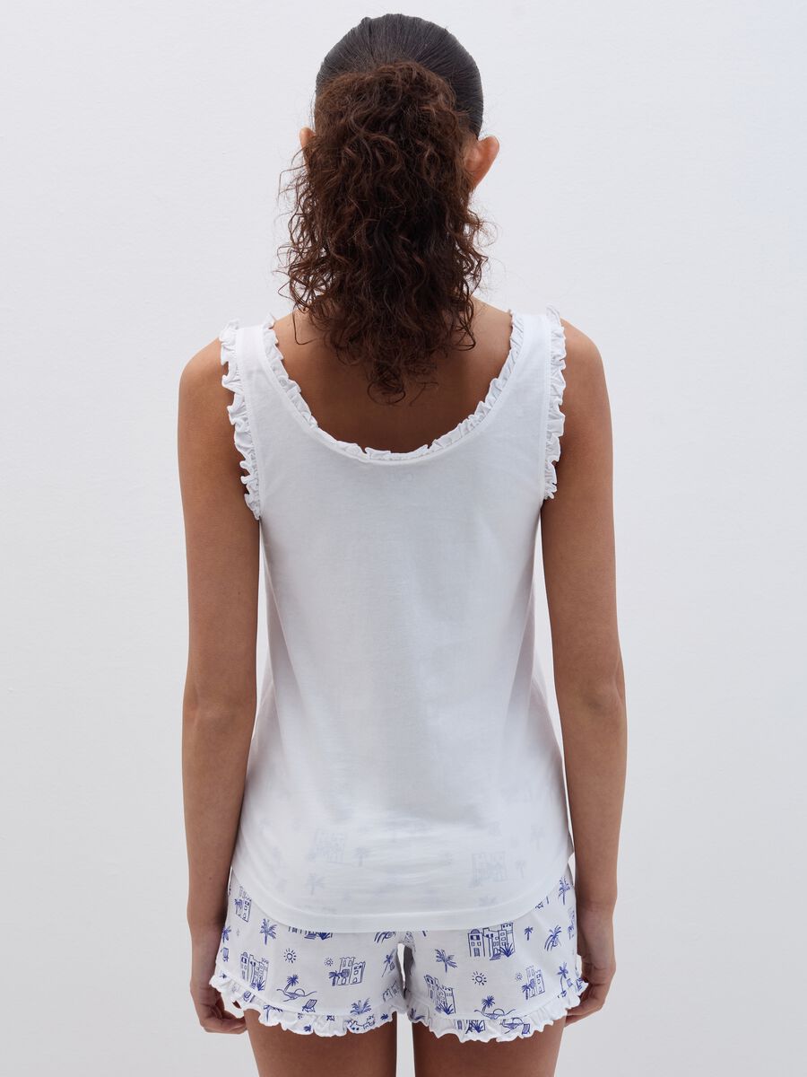 Short pyjamas with Summer Vibes print_2