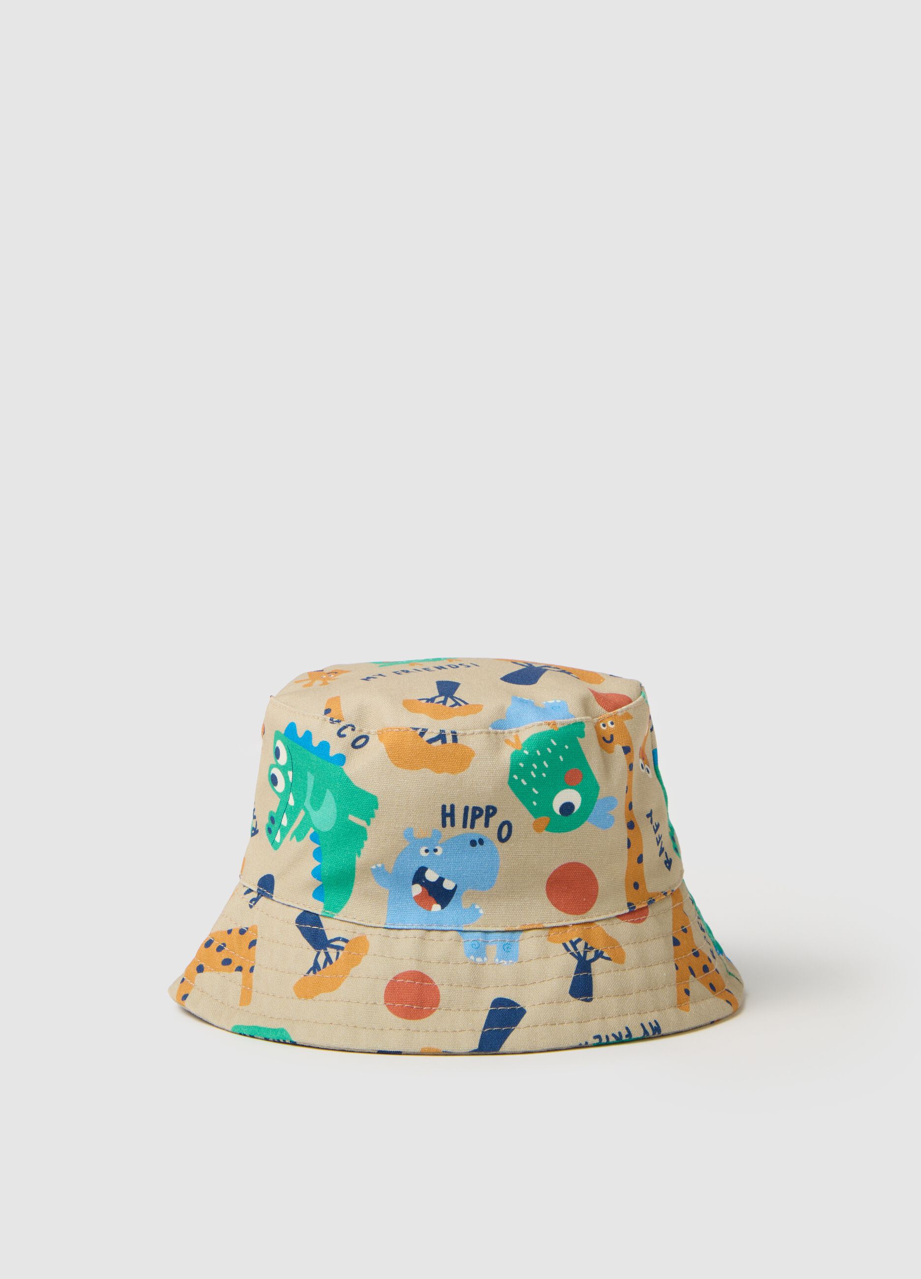 Child's hat in multicoloured pure cotton