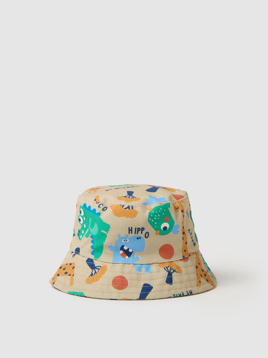 Child's hat in multicoloured pure cotton_0