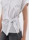 Striped Shirt with Side Knot_3