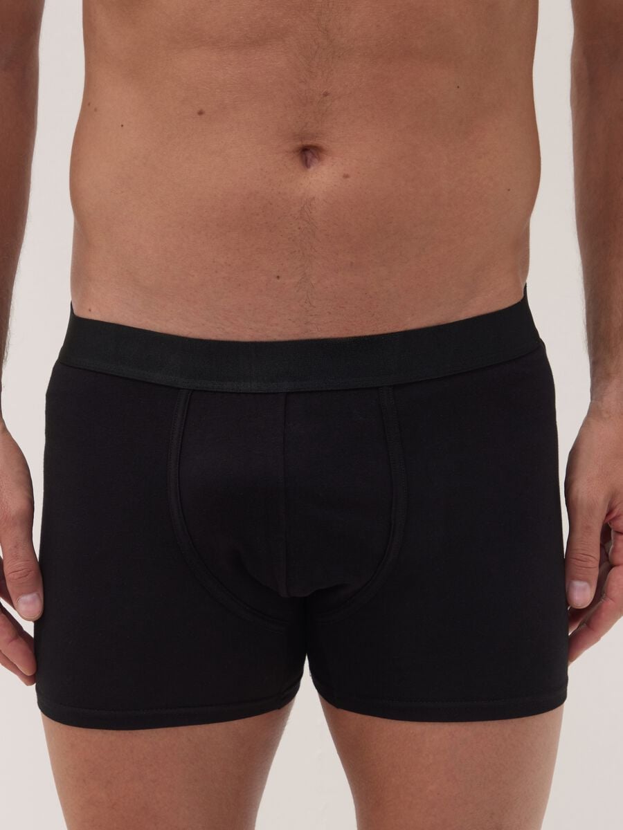 Tripack boxer midi grigi in cotone organico elasticizzato_1