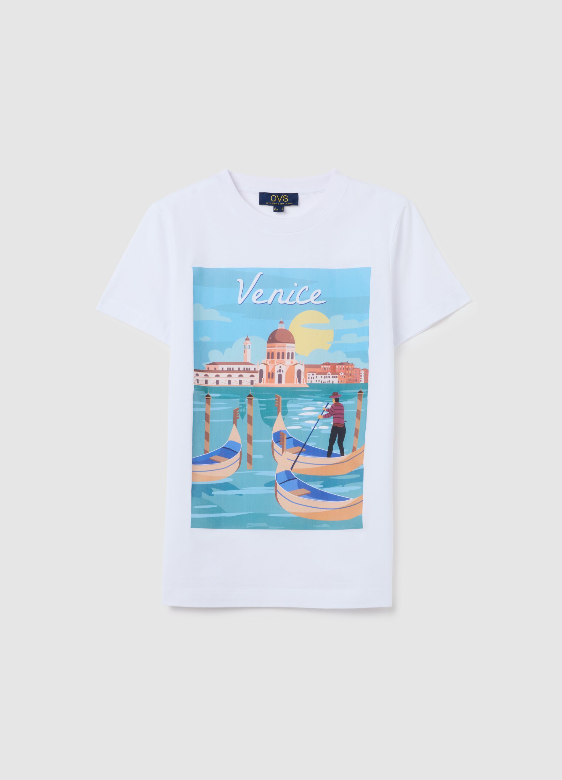 Women's pure cotton white T-shirt