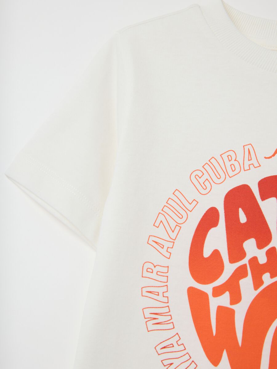 White pure cotton kids' t-shirt regular fit_3
