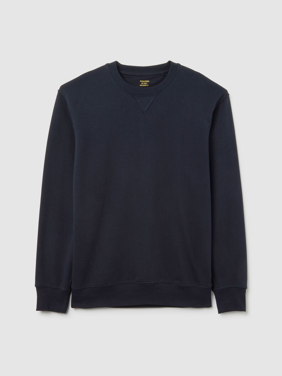 Pure cotton blue sweatshirt regular fit_4