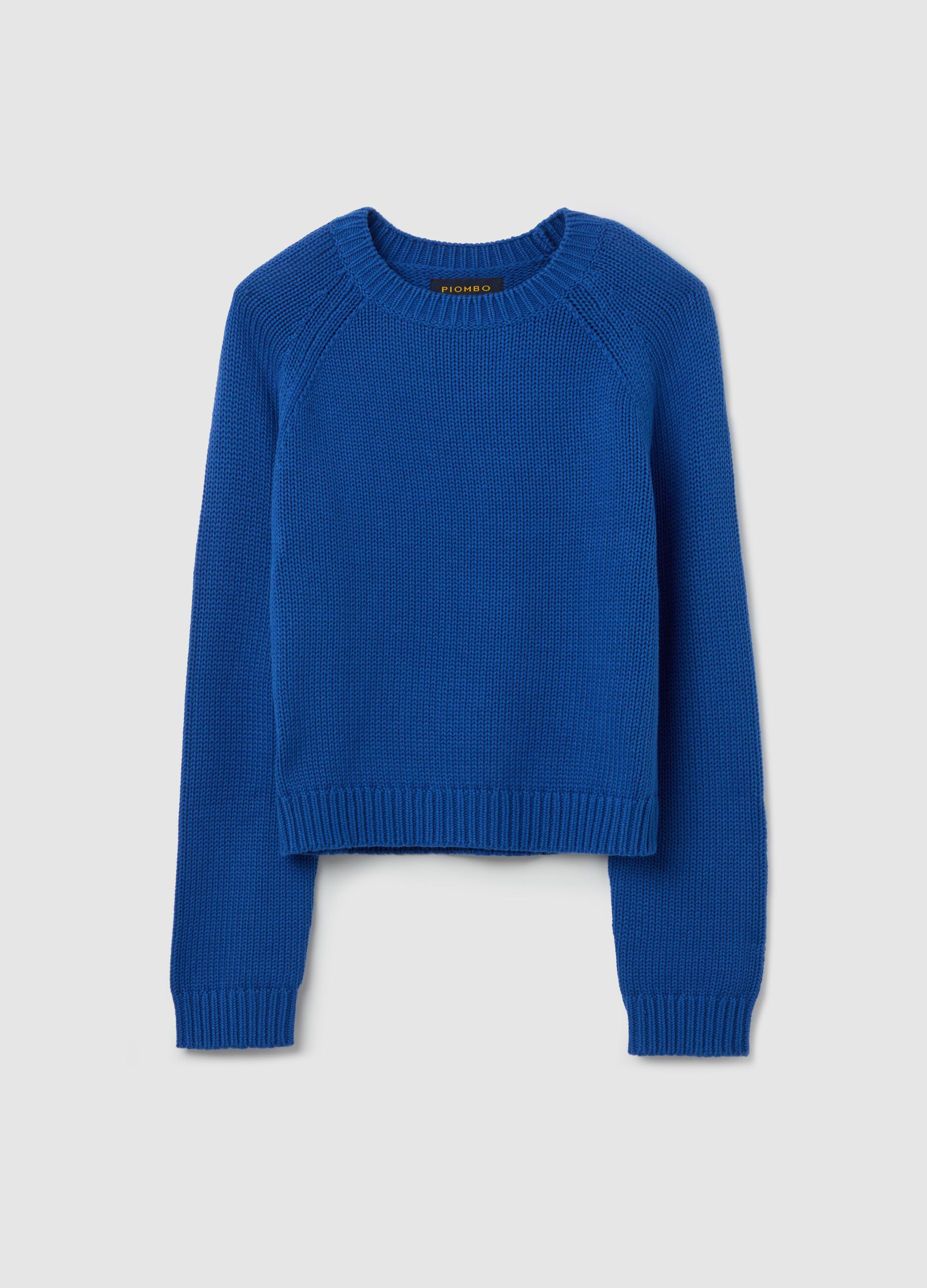 Pullover in cotone con maniche raglan