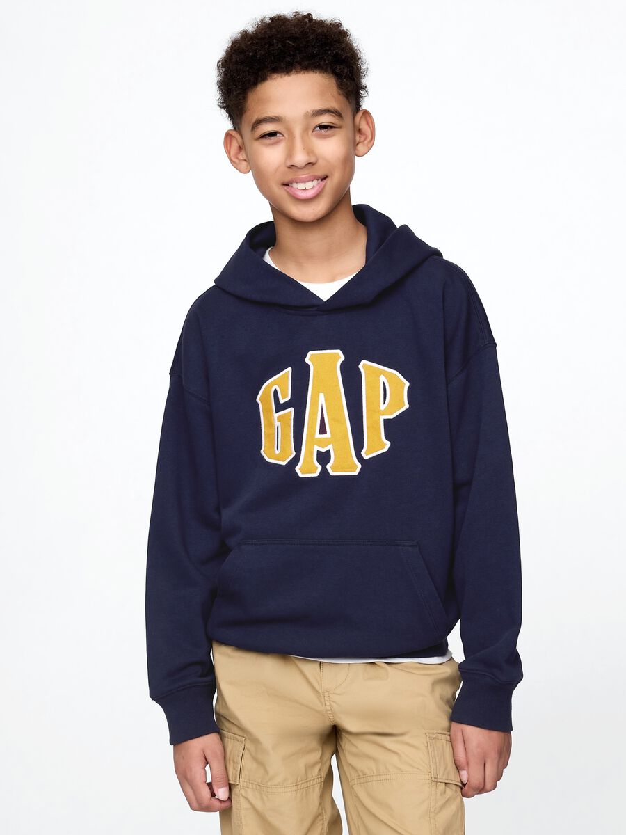 Blue hoodie with GAP logo_0