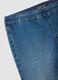 Girls&rsquo; blue flared jeggings in stretch cotton and viscose_4