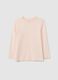 Girls' pink pure cotton regular fit sweater_0