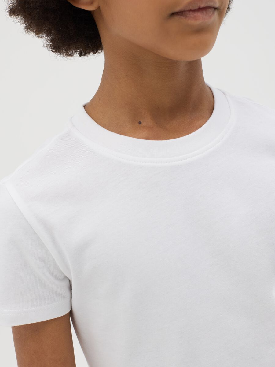 White short-sleeve organic cotton T-shirt_1