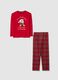 Girl's regular fit multicolour plaid pyjamas in pure cotton_0