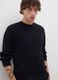 Black pure cotton regular fit pullover_0