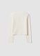 White pure organic cotton T-shirt with front slogan for girls_1