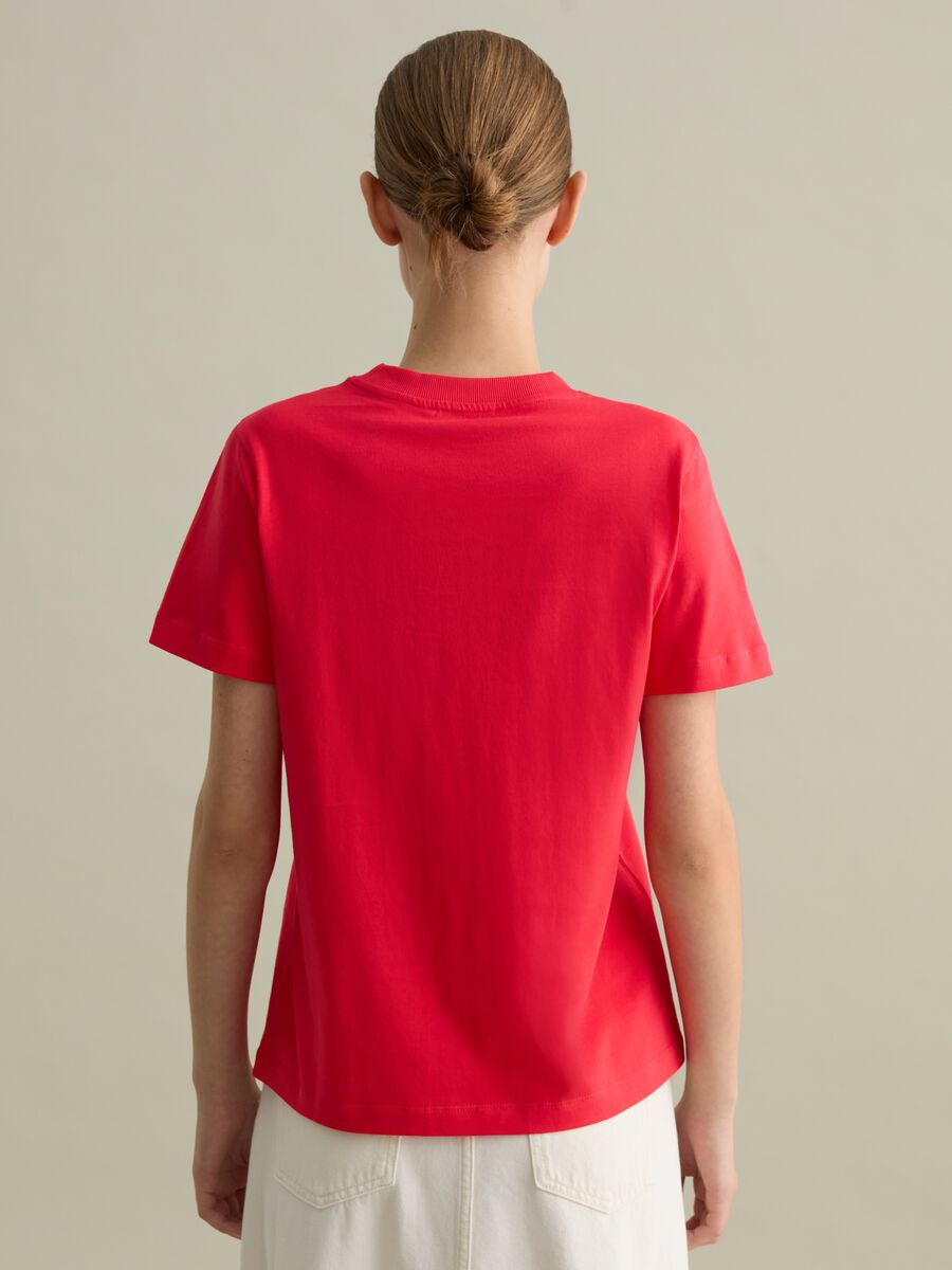 Cotton T-shirt with round neck_3