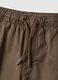 Regular fit brown cotton cargo jogger trousers for kids_3