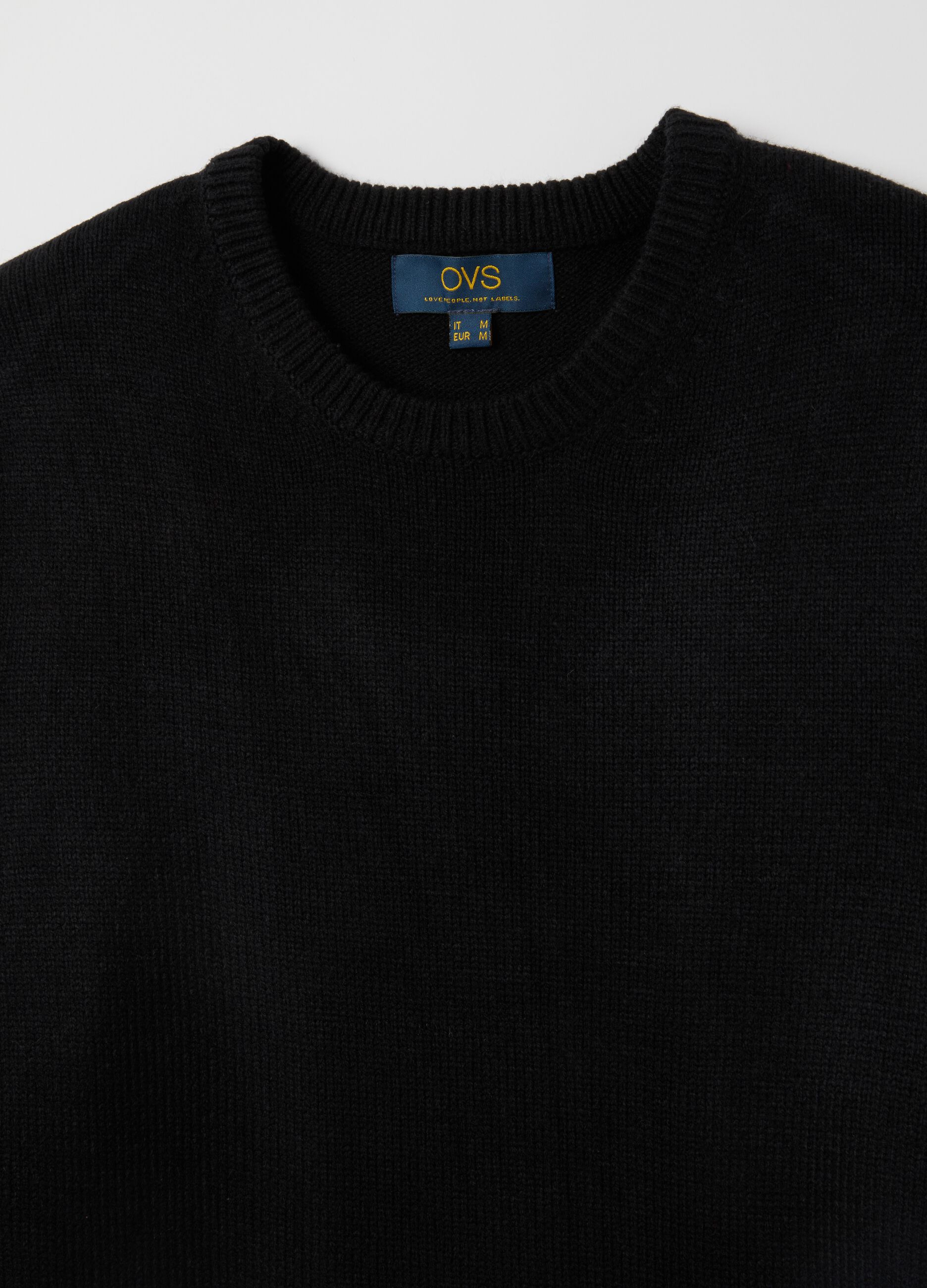 Black Crew Neck Sweater Regular Fit