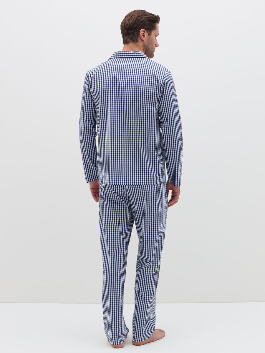 Long pyjama top with contrasting piping_3