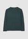 Long-sleeve green stretch fabric T-shirt_4