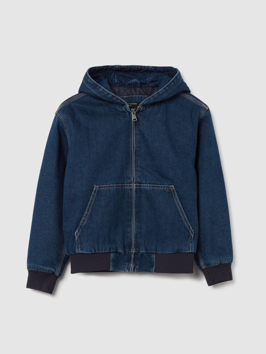 Denim jacket with hood_3