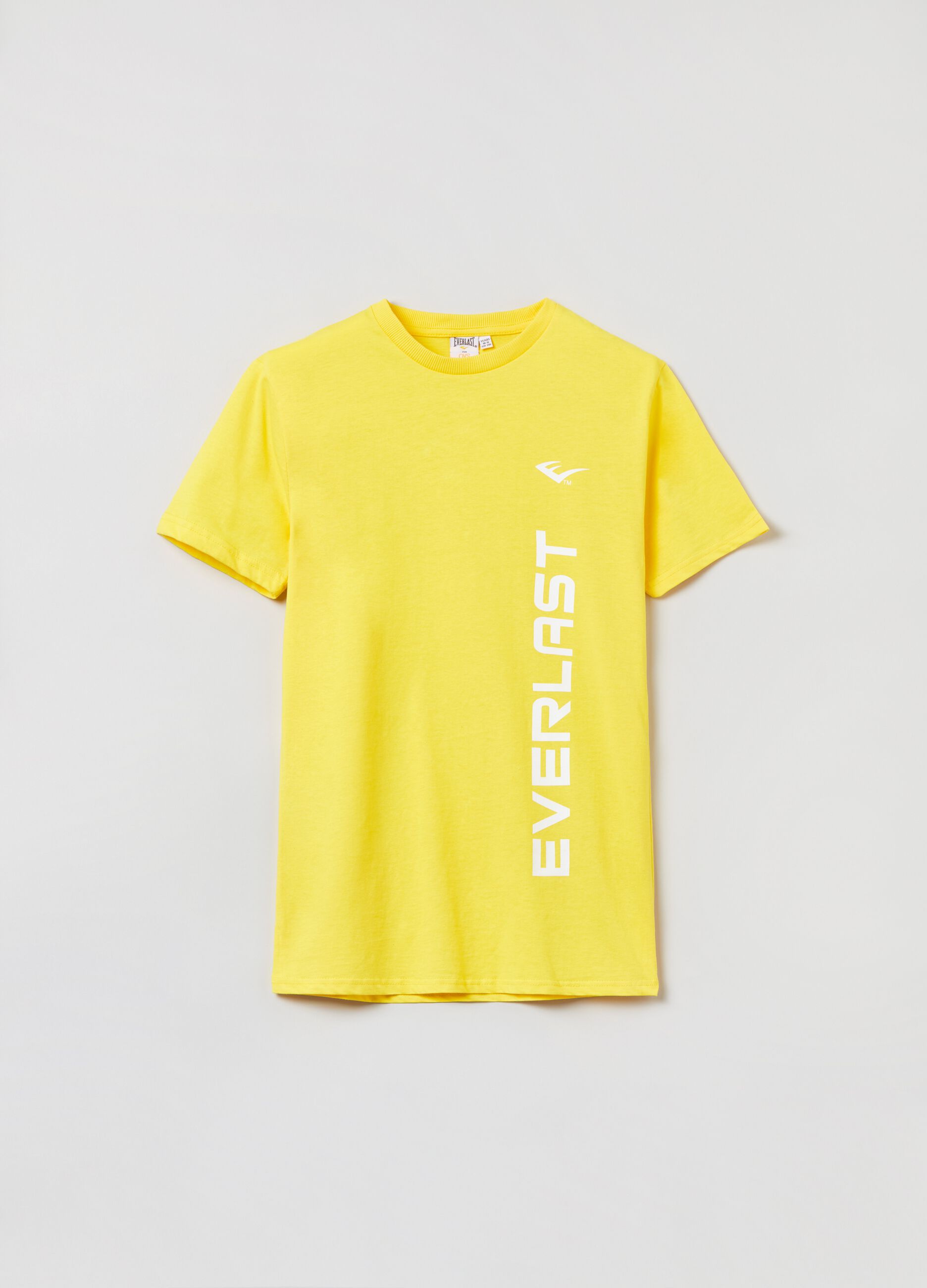 Cotton T-shirt with Everlast print