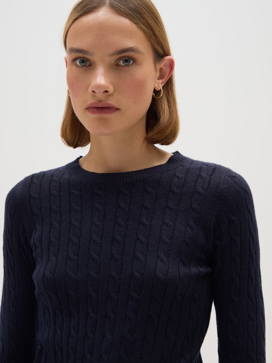 Blue Crew Neck Jumper_3