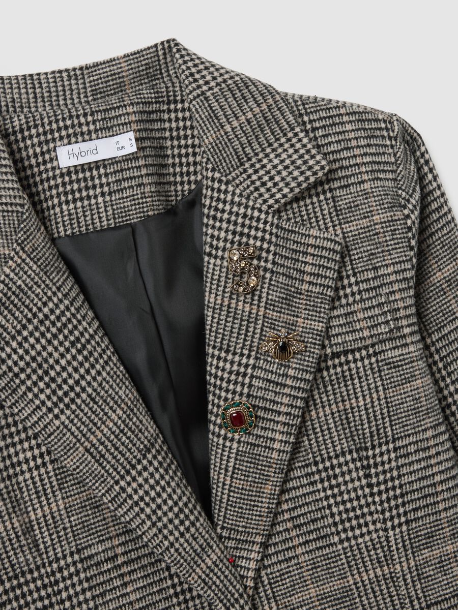 Giacca a quadri multicolor regular fit_5