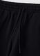 Black pure cotton joggers with elasticated waistband, oversized fit_1