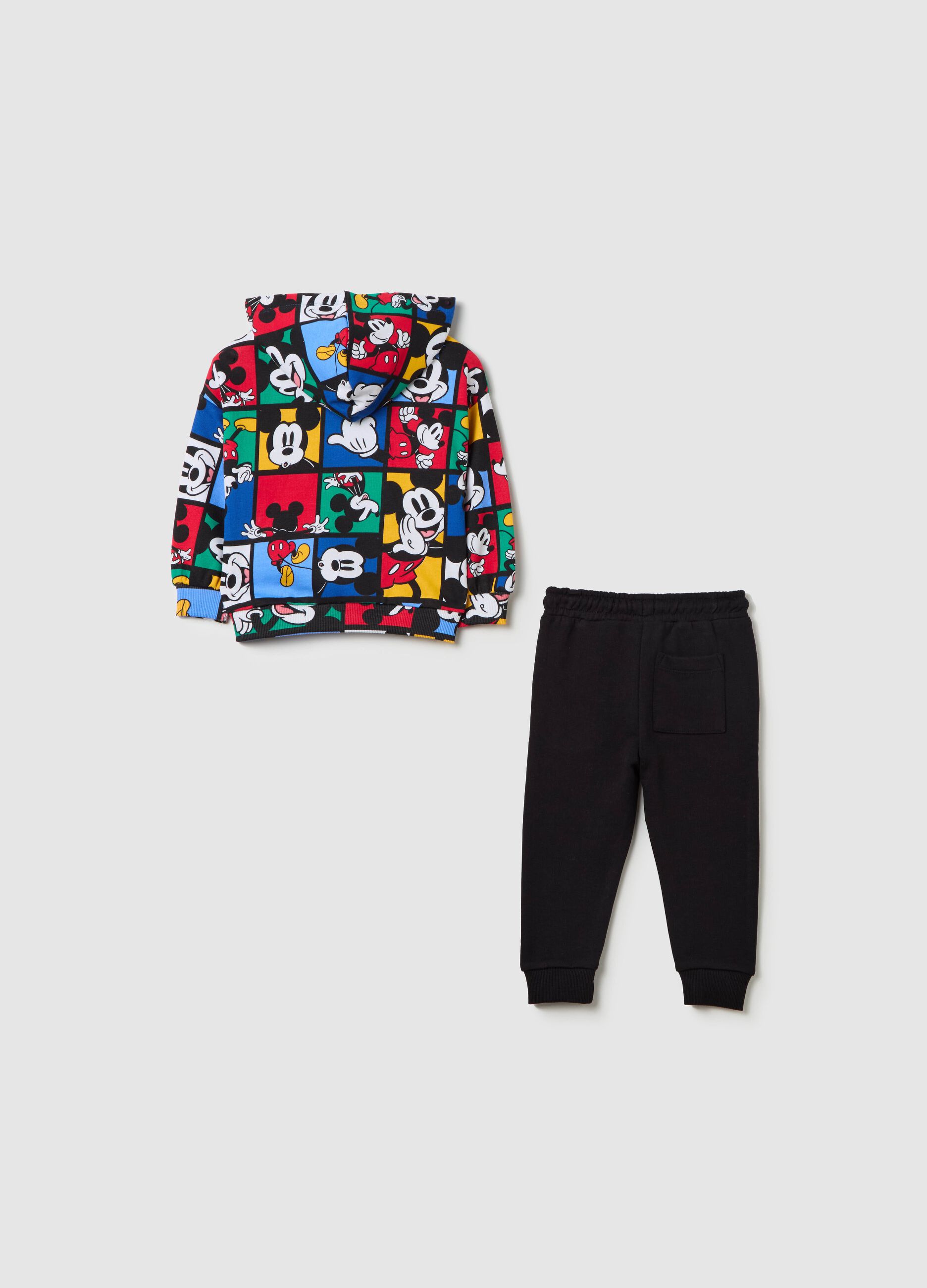 Jogging set in French Terry with Mickey Mouse print